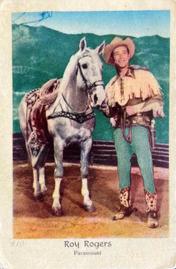 1955 Dutch Gum Set 8 (Numbered) #410 Roy Rogers Front