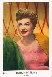 1955 Dutch Gum Set 8 (Numbered) #412 Esther Williams Front