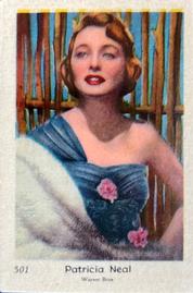 1955 Dutch Gum Set 8 (Numbered) #501 Patricia Neal Front