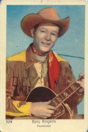 1955 Dutch Gum Set 8 (Numbered) #509 Roy Rogers Front