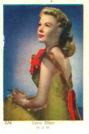 1955 Dutch Gum Set 8 (Numbered) #519 Vera Ellen Front