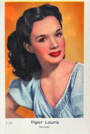 1955 Dutch Gum Set 8 (Numbered) #534 Piper Laurie Front