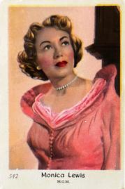 1955 Dutch Gum Set 8 (Numbered) #542 Monica Lewis Front