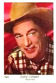 1955 Dutch Gum Set 8 (Numbered) #545 Gary Cooper Front