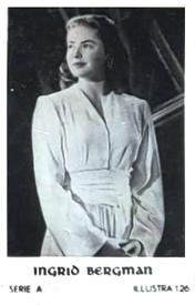 1950 Illustra Dutch Serie A #126 Ingrid Bergman Front