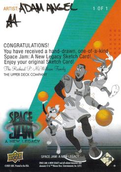 2021 Upper Deck Space Jam: A New Legacy - Artist Sketches #NNO Adam Angel Back