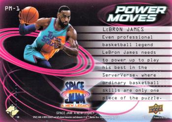2021 Upper Deck Space Jam: A New Legacy - Power Moves #PM-1 LeBron James Back