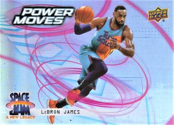 2021 Upper Deck Space Jam: A New Legacy - Power Moves #PM-1 LeBron James Front