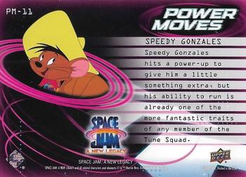 2021 Upper Deck Space Jam: A New Legacy - Power Moves #PM-11 Speedy Gonzales Back