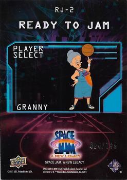 2021 Upper Deck Space Jam: A New Legacy - Ready To Jam Blue #RJ-2 Granny Back