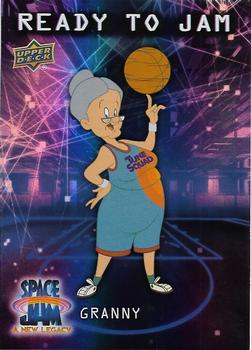 2021 Upper Deck Space Jam: A New Legacy - Ready To Jam Blue #RJ-2 Granny Front