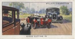 1934 Wills's Safety First #5 Avoid Cutting In Front