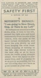 1934 Wills's Safety First #9 Motorist's Signal 