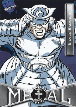 2021 SkyBox Metal Universe Marvel X-Men - Blue #96 Silver Samurai Front