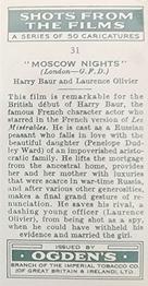 1936 Ogden's Shots From the Films #31 Harry Baur / Laurence Olivier Back