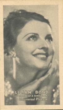 1934 Golden Grain Motion Picture Stars - T84 #NNO Lilian Bond Front