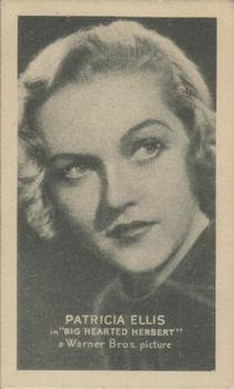 1934 Golden Grain Motion Picture Stars - T84 #NNO Patricia Ellis Front