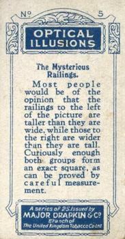 1926 Major Drapkin & Co. Optical Illusions (Small) #5 The Mysterious Railings Back