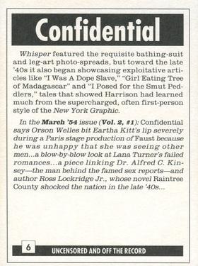1993 Kitchen Sink Press Confidential #6 The Sex Book Kinsey Didn't Sign Back