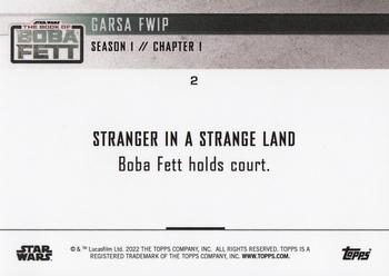 2022 Topps Now Star Wars: The Book of Boba Fett #2 Garsa Fwip Back