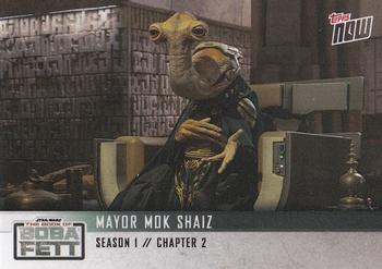 2022 Topps Now Star Wars: The Book of Boba Fett #6 Mayor Mok Shaiz Front