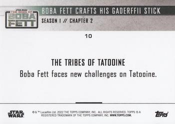 2022 Topps Now Star Wars: The Book of Boba Fett #10 Boba Fett Crafts His Gaderffii Stick Back