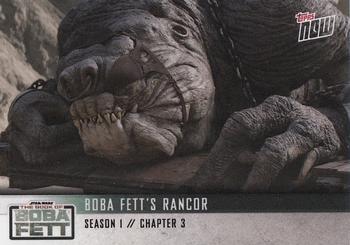 2022 Topps Now Star Wars: The Book of Boba Fett #14 Boba Fett's Rancor Back