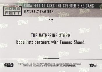 2022 Topps Now Star Wars: The Book of Boba Fett #17 Boba Fett Attacks the Speeder Bike Gang Back