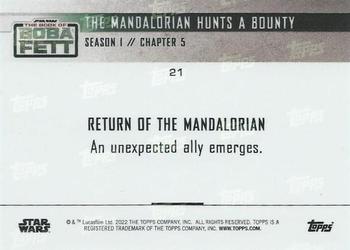 2022 Topps Now Star Wars: The Book of Boba Fett #21 The Mandalorian Hunts a Bounty Back