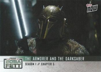 2022 Topps Now Star Wars: The Book of Boba Fett #22 The Armorer and the Darksaber Front