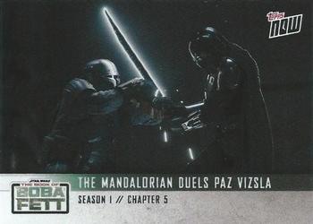 2022 Topps Now Star Wars: The Book of Boba Fett #23 The Mandalorian Duels Paz Vizsla Front