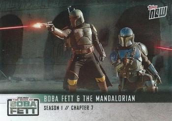 2022 Topps Now Star Wars: The Book of Boba Fett #31 Boba Fett & The Mandalorian Front