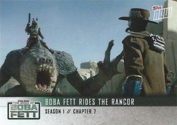 2022 Topps Now Star Wars: The Book of Boba Fett #32 Boba Fett Rides the Rancor Front