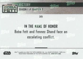 2022 Topps Now Star Wars: The Book of Boba Fett #35 Victory Back