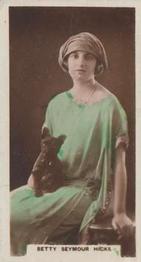 1926 Carreras Actresses and Their Pets #24 Betty Seymour Hicks Front