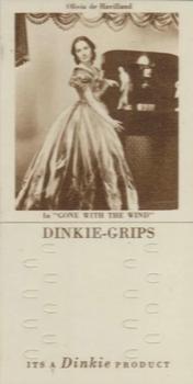 1948 Dinkie Gone With the Wind Series 5 #4 Olivia de Havilland Front