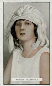 1926 Gallaher Cinema Stars #1 Norma Talmadge Front