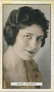 1926 Gallaher Cinema Stars #9 Alice Calhoun Front