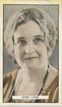 1926 Gallaher Cinema Stars #10 Mary Carr Front