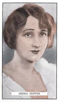 1926 Gallaher Cinema Stars #20 Hedda Hopper Front