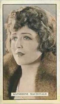 1926 Gallaher Cinema Stars #23 Katherine MacDonald Front