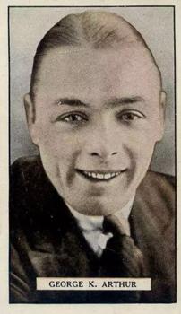 1926 Gallaher Cinema Stars #34 George K. Arthur Front