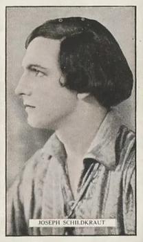 1926 Gallaher Cinema Stars #73 Joseph Schildkraut Front