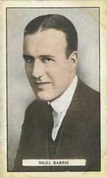 1926 Gallaher Cinema Stars #80 Nigel Barrie Front