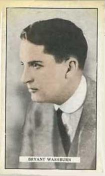 1926 Gallaher Cinema Stars #84 Bryant Washburn Front