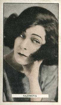 1926 Gallaher Cinema Stars #87 Alla Nazimova Front