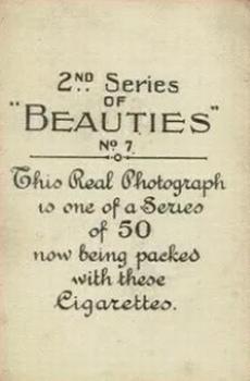 1926 British American Tobacco Beauties 2nd Series #7 Edna Murphy Back