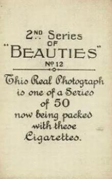 1926 British American Tobacco Beauties 2nd Series #12 Madge Bellamy Back