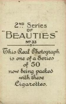 1926 British American Tobacco Beauties 2nd Series #33 Gladys Cooper Back