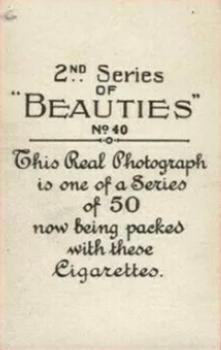 1926 British American Tobacco Beauties 2nd Series #40 Billie Dove Back